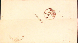 1875-CANARO Corsivo Colletoria Verde In Arrivo Al Verso Di Piego Da Fratta Poles - Storia Postale