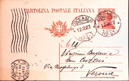 1923-COCCAGLIO C.2 (12.12) Su Cartolina Postale Michetti C.30 Mill. 23 - Postwaardestukken