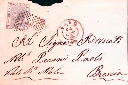 1870-SALO' C.2 (14.7) + Punti Su Busta Affr. C.20 (L26) - Poststempel