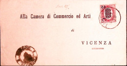 1878-Francobolli Per Stampati Sopr.c.2/0.02 Isolato Su Piego - Poststempel