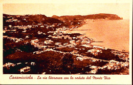 1943-CASAMICCIOLA La Via Litoranea Con La Veduta Del Monte Vico Viaggiata Affran - Napoli (Napels)