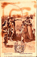 1913-Africa Orientale Tedesca P.5 Su Lato Veduta Cartolina (gruppo Masai) Daress - Deutsch-Ostafrika