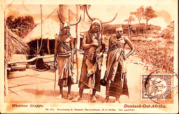1913-Africa Orientale Tedesca P.5 Su Lato Veduta Cartolina (gruppo Wawinsai) Dar - Afrique Orientale