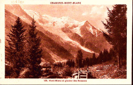 1934-Francia Chamonix Mont Blanc Et Glacier Des Bossons Viaggiata (11.8) - Andere & Zonder Classificatie