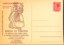 1973-VERONA 51 Festival Opera Lirica La Boheme Soprastampa Su Cartolina Postale  - Verona