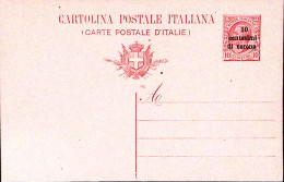 1918-TRENTINO Cartolina Postale Leoni C.10 Mill. 18 Sopr.10/centesimi/di Corona  - Trento