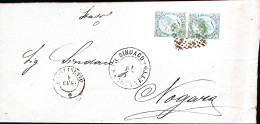1887-SANGUINETTO C 2+punti (5.7) Su Piego Affrancata C.5 - Poststempel