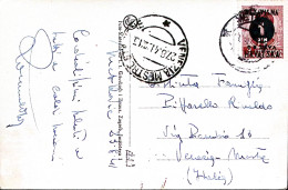 1941-METKOVIC (23.8) Manoscritto Su Cartolina (Metkovic) Affrancata Croazia D.1  - Croatie
