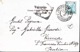 1902-AUSTRIA Uffici Postale Levante Jerusalem/Oesterreich Post (24.3) Su Cartoli - Autres & Non Classés