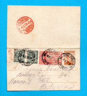 BIGLIETTO Postale -1913 - B.15. MICHETTI. C. 20 + Altro . ASSICURATA. Da MILANO Per PADOVA 8-2-1923. - Postwaardestukken