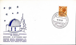 1957-ASIAGO Conv. Soc. Astrofisica Italiana (8.10) Annullo Speciale Su Busta - Betogingen