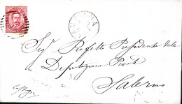 1881-CAMPAGNA C1+sbarre (4.2) Su Piego Affrancata C.10 - Poststempel