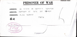 1944-POW CAMP 141 (Orano) Manoscritto All'interno Di Biglietto P.g. Da Prigionie - Poststempel