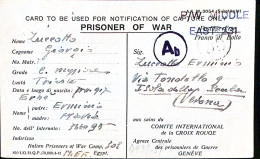 1942-POW CAMP 308 Manoscritto Su Cartolina Franchigia Da Prigioniero Guerra Ital - Poststempel