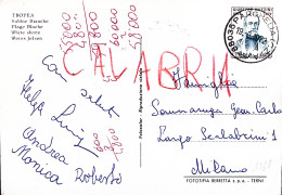 1972-TROPEA Sabbie Bianche Viaggiata Affrancata Mazzini Lire 25 - 1971-80: Poststempel