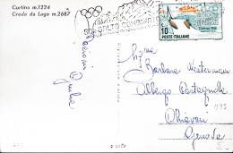1956-CORTINA VII^Giochi Olimpici Invernali/Sci Salto Combinato (28.1) Annullo Sp - 1946-60: Marcofilie