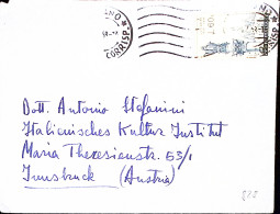 1958-LOURDES Lire 60 Isolato Su Busta Per L'Austria - 1946-60: Poststempel