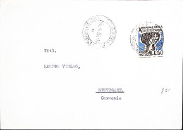 1958-X COSTITUZIONE Lire 60 Isolato Su Busta Trieste (10.9) Per La Germania - 1946-60: Marcofilie