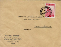 ARGENTINA 1949 LETTER SENT FROM BUENOS AIRES TO LUNEL - Covers & Documents