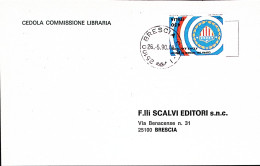 1990-COPPA MONDO CALCIO Italia 1990 Lire 450 U.S.A. Isolato Su Cedola Commission - 1981-90: Poststempel