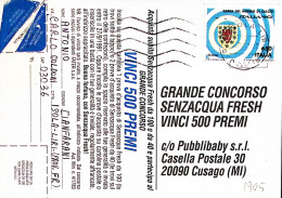 1990-COPPA MONDO CALCIO Italia 1990 Lire 650 Scozia Isolato Su Cartolina - 1981-90: Poststempel