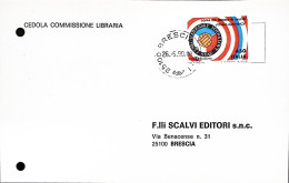 1990-COPPA MONDO CALCIO Italia 1990 Lire 450 Cecoslovacchia Isolato Su Cedola Co - 1981-90: Marcofilie