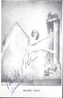 1952-NIVES POLI (ballerina/coreografa) Autografo Manoscritto Su Cartolina Fotogr - Künstler