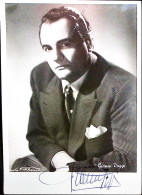 1950circa-GIANNI POGGI (tenore) Autografo Manoscritto Su Cartolina Fotografica - Chanteurs & Musiciens
