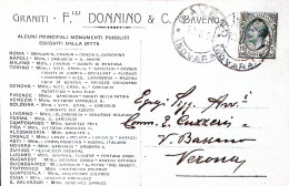 1920-BAVENO Graniti Fr.lli Donnino Et C Intestazione A Stampa Su Cartolina Viagg - Guerre 1914-18