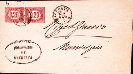 1878-FR.LLI SERVIZIO Coppia C.0,20 Su Soprascritta Macerata (20.2) - Storia Postale