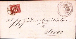 1876-FR.LLI SERVIZIO C.0,02 Isolato Su Circolare Completa Roma (28.12) - Storia Postale