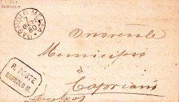 1880-R. POSTE BAGNOLO M. Cartella Su Lettera Completa Di Testo Bagnolo Mella C1  - Poststempel