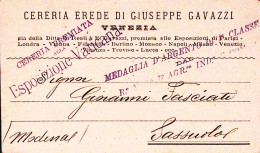1890-Venezia Cereria Erede Di Giuseppe Gavazzi Intestazione A Stampa Su Cartolin - Marcofilie
