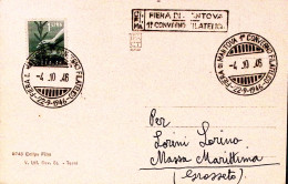 1948-MANTOVA Fiera Di Mantova 1 Convegno Filatelico (4.10) Annullo Speciale Su C - 1946-60: Marcofilie