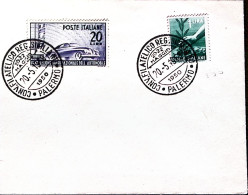 1950-PALERMO Conv.Filatelico Regionale (22.5) Annullo Speciale Su Busta - 1946-60: Poststempel