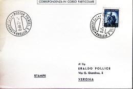1950-PESCARA 1 Mostra Filatelica E Pittura (2.7) Annullo Speciale Su Cartolina - 1946-60: Marcofilie