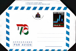 1976-SAN MARINO Lire 180 Esposizione Italia1976 Nuovo - Interi Postali