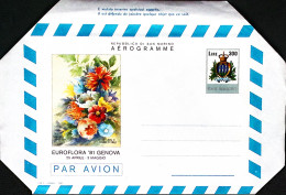 1982-SAN MARINO Lire 300 Euroflora Genova Nuovo - Poste Aérienne