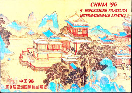 1996-VATICANO China 96 Esposizione Filatelica Serie Completa 4 Cartoline Postali - Lettres & Documents