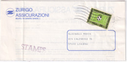 1975-FEDERAZIONE CALCIO Lire 25 (1212) Isolato Su Stampe - 1971-80: Poststempel