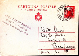 1946-Cartolina Postale Democratica Con Stemma Lire 3 Martinendo (22.10) - 1946-60: Marcofilie