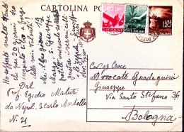 1946-Cartolina Postale Democratica Con Stemma Lire 1,20 Con Fr.lli Aggiunti Demo - 1946-60: Poststempel
