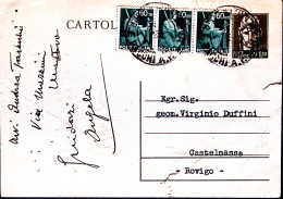 1946-Cartolina Postale Italia Turrita Senza Stemma Lire 1,20 Con Fr.lli Aggiunti - 1946-60: Marcophilia