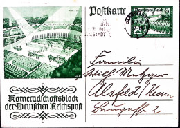 1941-GERMANIA REICH Cartolina Postale P.6+9 Pro Portalettere Tedeschi Viaggiata  - Storia Postale