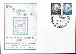 1937-Germania REICH Cartolina Postale P.4 Berlino Convegno Filatelico Nazionale  - Covers & Documents