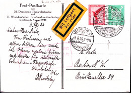 1926-Germania Cartolina Postale P.5 Dortmund 32 Congresso Filatelico Viaggiata P - Briefe U. Dokumente