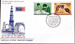 1970-India Mostra Filatelica INPEX Serie Completa Fdc - FDC