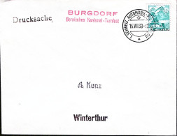 1938-Svizzera Burgdorf Feste Ginniche Annullo Speciale (16.8) Su Busta - Sonstige & Ohne Zuordnung