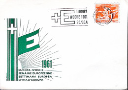 1961-Svizzera Settimana Europea/Lucerna (15.4) Annullo Meccanico Su Busta - Other & Unclassified