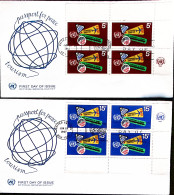 1967-Nazioni Unite-ONU New York Anno Mondiale Turismo Serie Completa In Blocchi  - Sonstige & Ohne Zuordnung
